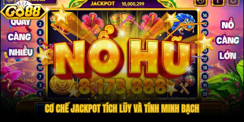 Nổ hũ GO88 trích 1% đến 3% mỗi lượt cược vào quỹ jackpot chung