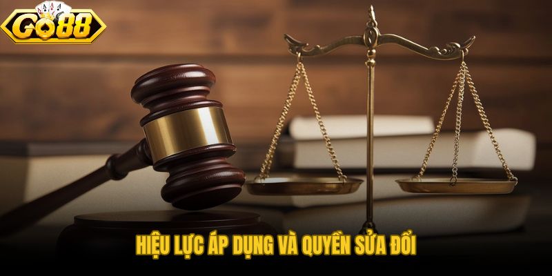 Tuyên bố miễn trừ trách nhiệm có hiệu lực và quyền cập nhật đơn phương